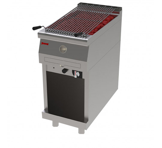 PARRILLA P VOLCANICA 40 CM GAS JEMI S750