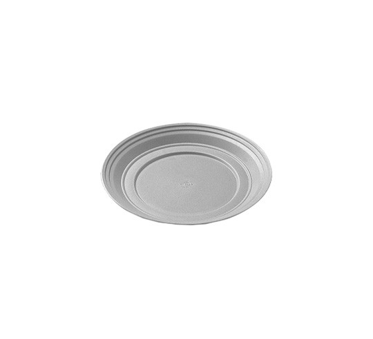 GREY PLASTIC UNDER PLATE 26 CM