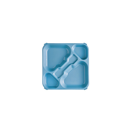 POLITRAY BANDEJA 5 COMPART PP AZUL