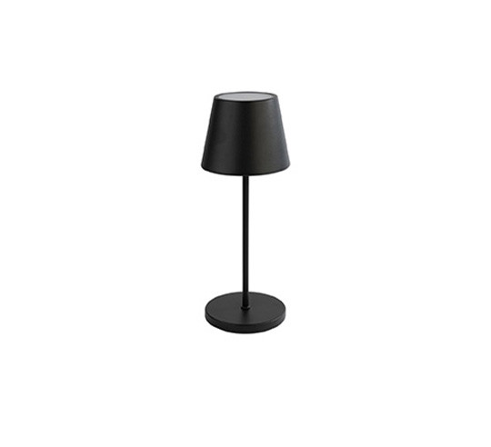 MERLE LAMPARA MESA NEGRO 11 cm  h 30,5cm
