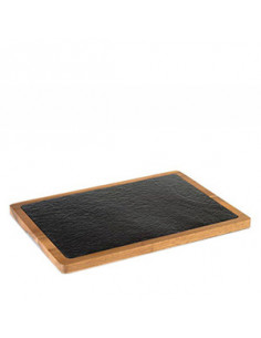 TABLA PIZARRA Y ACACIA 33X23cm