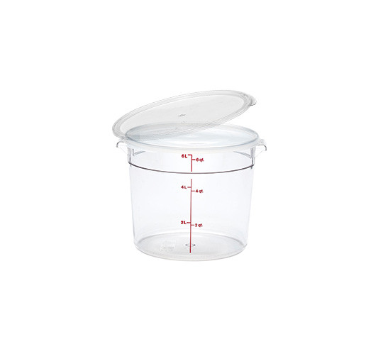 ROUND POLYC. FOOD CONTAINER W/ LID 5.7L