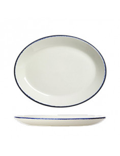DAPPLE-BLUE FUENTE OVAL 28 cm