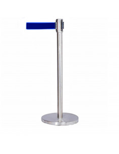 POSTE C/CINTA AZUL INOX BRILL