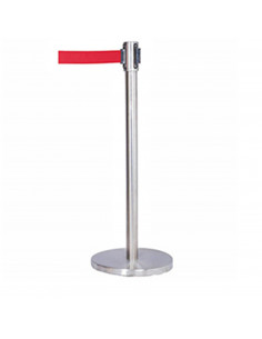 POSTE C/CINTA ROJA INOX BRILL