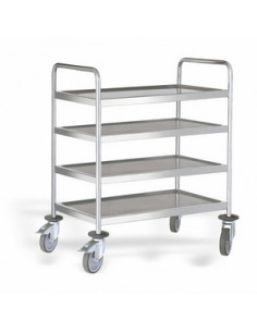 CARRO SERV INOX 4 EST 1000X600