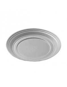 GREY PLASTIC UNDER PLATE 26 CM