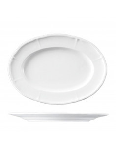 BARROCO WH. OVAL PLATTER 29 CM