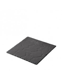 BASALT SQUARE PLATE 25X25