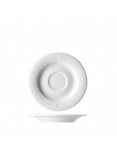 SQUARE WH. ESPRESSO SAUCER 13