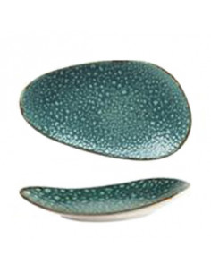 MOON TURQUOISE  OVAL PLATE 26
