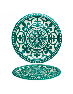 PATIOS PLATO LLANO VERDE 26 cm