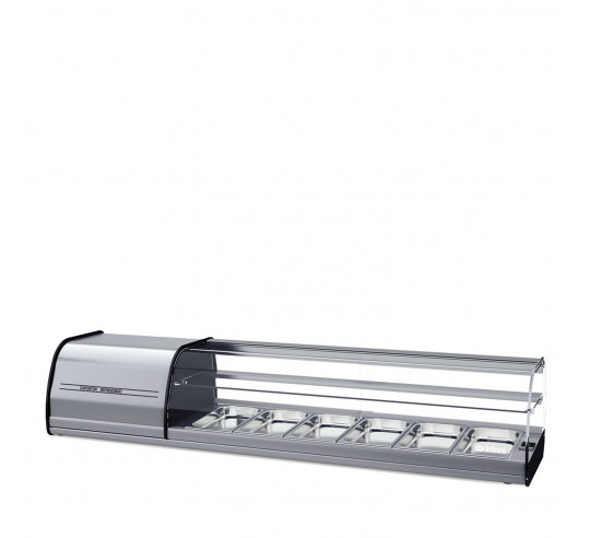 VITRINA TAPAS 2 P. VET6DP PLATA 6GN1/3
