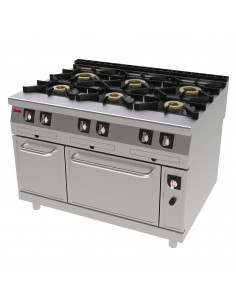 COCINA GAS 6 FUEGOS CON...