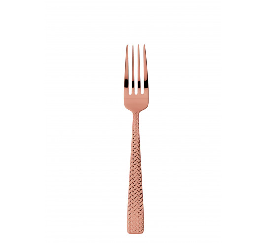 CORTINA COBRE TENEDOR MESA