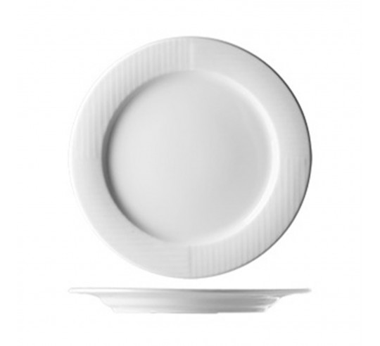 SQUARE WH. FLAT PLATE 25