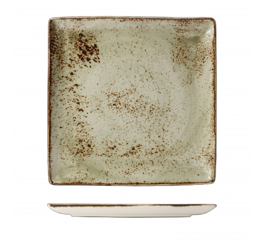 CRAFT VERDE PLATO 27X27 cm