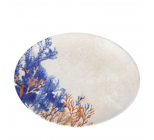 CORALYA FUENTE OVAL CORAL 36x28 cm