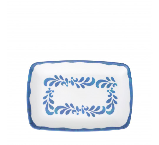 EMBASSY FUENTE RECTANGULAR AZUL 27x18 cm