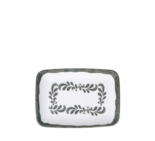 EMBASSY FUENTE RECTANGULAR GRIS 18x13 cm