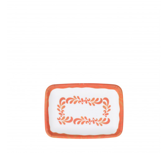 EMBASSY FUENTE RECTAN NARANJA 14x10 cm