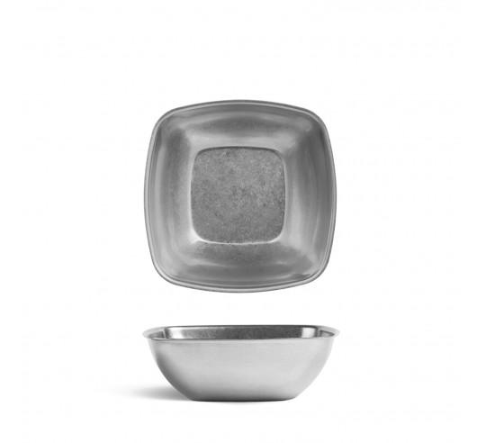 VINTAGE PLATA BOL CUADRADO 17x17 cm