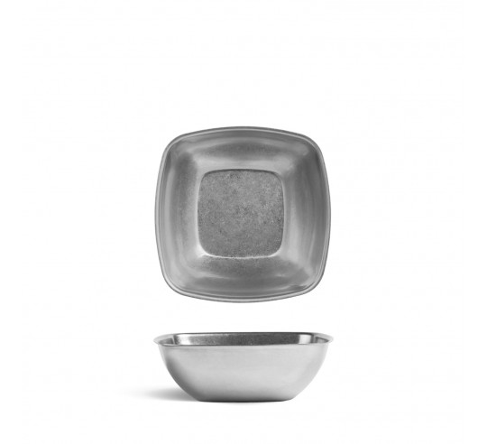 VINTAGE PLATA BOL CUADRADO 14x14 cm