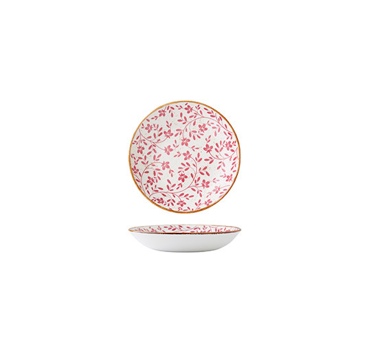 FLORA ROSA PLATO HONDO COUPE 22 cm