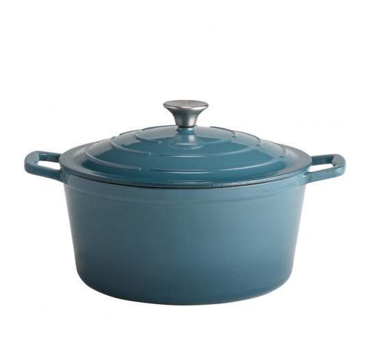 OLLA CON TAPA AZUL 28 cm 6 l