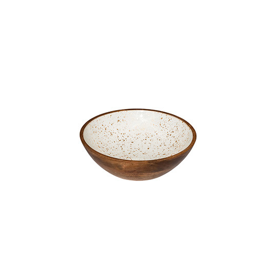 NATURAL BOL MADERA BLANCO 25x8 cm