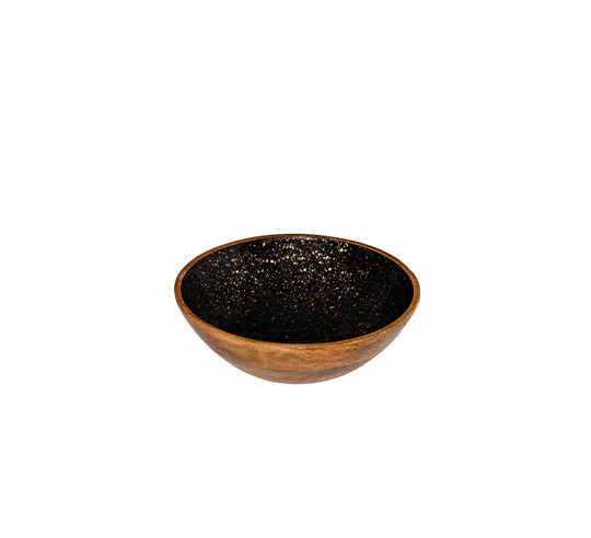 NATURAL BOL MADERA NEGRO 25x8 cm