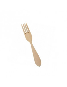 WOODEN TABLE FORK 22 CM