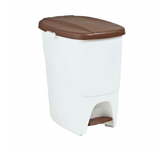 PEDALBIN CUBO BASURA MARRON h 42 cm 25 l