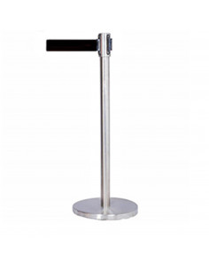 POSTE C/CINTA NEGRA INOX BRILL