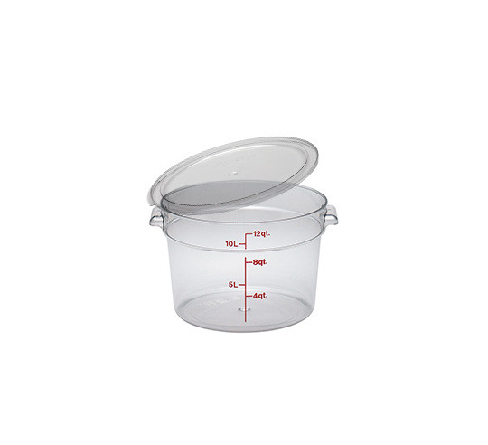 ROUND POLYC. FOOD CONTAINER W/ LID 11.4L