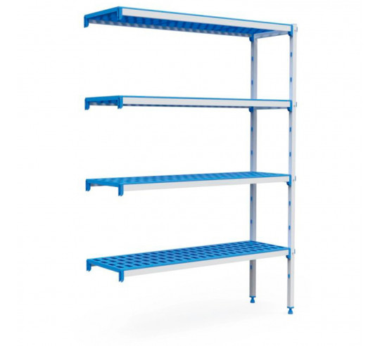 ESTANTERIA ANGULAR 4 NIVEL 1450x385x1750