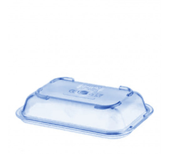 HOSPITAL TAPA POLITRAY PC AZUL 14x10 cm