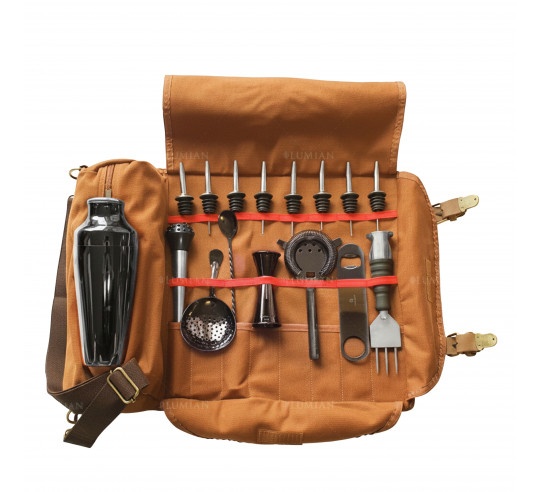 COCTELERIA MINERVA SET 10 PZAS NEGRO