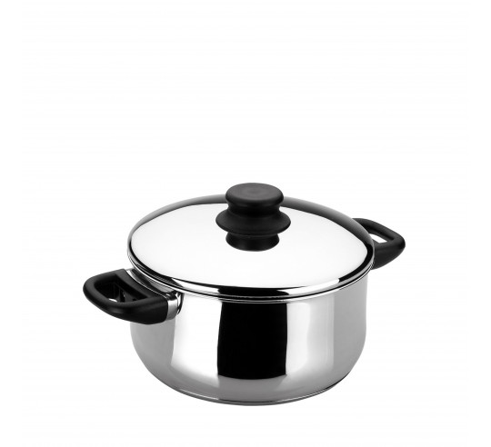 APB GARINOX CAZUELA C/TAPA 20 cm h 10 cm