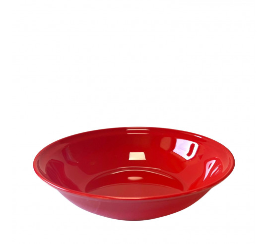 POLITRAY PLATO HONDO POLICARBONATO ROJO