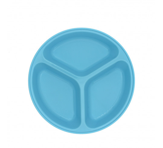 POLITRAY PLATO 3 COMPARTIMENTOS AZUL