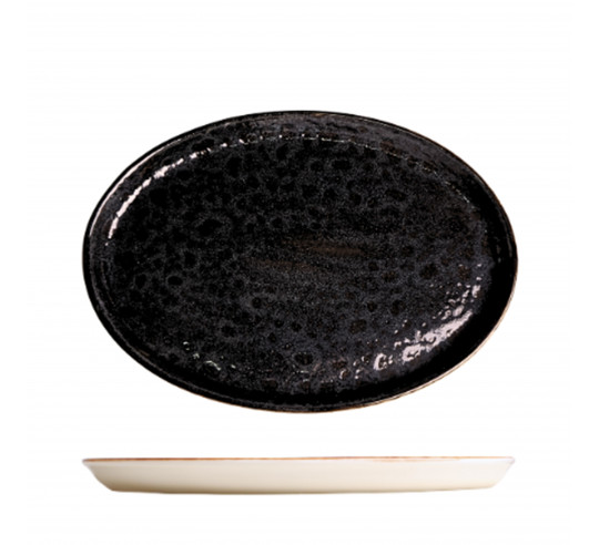 MOON BROWN FUENTE OVAL 34x24 cm