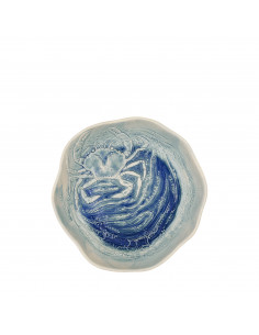 MAR AZUL PLATO HONDO ABSTR...