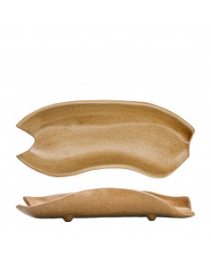 VELLICA BROWN DISH 12x33 cm