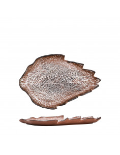TIERMES  WHITE LEAVE DISH...