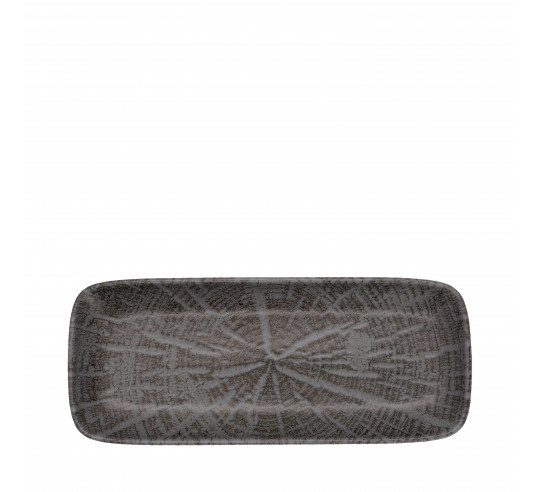 FOREST GRIS PLATO LLANO ABSTRACT 29x12cm