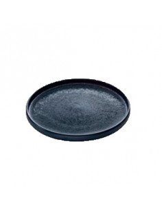 NARA NEGRO PLATO LLANO 21 cm