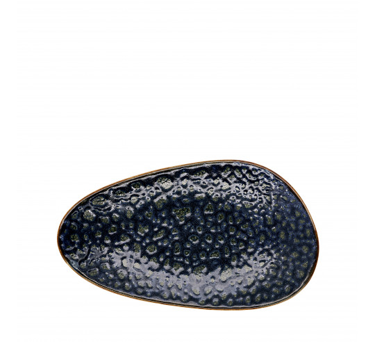 MOON BLUE PLATO LLANO ABSTRACT 26x15 cm