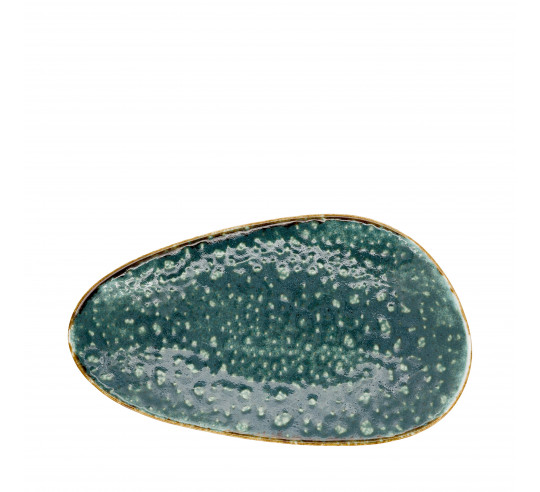 MOON TURQUOISE PLATO LLANO ABSTR 26x15cm