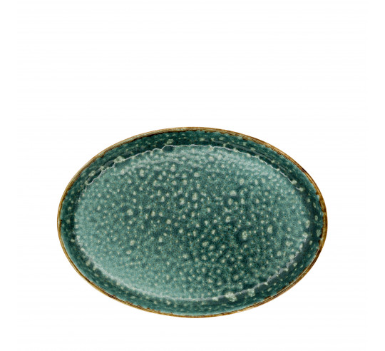 MOON TURQUOISE PLATO LLANO OVAL 23x17 cm